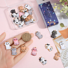 SUNNYCLUE 28Pcs 7 Colors Rack Plating Alloy Enamel Pendants FIND-SC0012-10-3