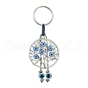 Alloy with Resin Evil Eye Charms Keychains KEYC-JKC00619-04-1