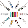 DELORIGIN 2Pcs 2 Styles Anti-Tarnish Stainless Steel Mini Hollow Column Perfume Bottle Necklaces NJEW-DR0001-02B-5