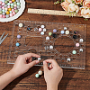 BENECREAT 1Pc Acrylic Bead Design Boards AJEW-BC0008-05-3