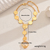 Elegant Brass Hollow Carved Gold Coin Ladies Finger Rings Bracelets for Women UW1088-2