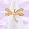 Brass Cuff Rings for Women RJEW-U047-36G-2