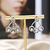 Chic and Stylish Flat Round Alloy Stud Earrings DS9375-2