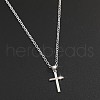 Cross Alloy Pendant Necklaces WGAF0E8-17-1