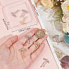 Beebeecraft 12Pcs 2 Colors Alloy Micro Pave Cubic Zirconia Pendants FIND-BBC0003-41-3