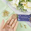 SUNNYCLUE 16Pcs 2 Styles Eco-Friendly Brass Watch Band Clasps KK-SC0004-12-3