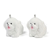 Flocky Resin Pendants FIND-A052-07G-1