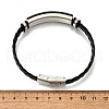 Imitation Leather Cord Braided Bracelets BJEW-B126-01P-3