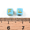 Plating Acrylic Beads OACR-N140-01F-F-3