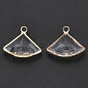 Transparent Glass Pendants GLAA-N038-12A-2