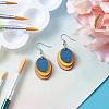 Yilisi DIY Unfinished Wooden Pendant Earring Making Kits DIY-YS0001-17-24