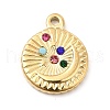 Colorful Rhinestone Pendants STAS-E177-05G-1