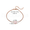 Four-leaf clover Stainless Steel Crystal Rhinestone Multi-Strand Cable Chain Bracelets for Women YE4385-1