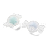 Frosted Transparent Acrylic Beads OACR-A032-26-2