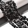 Natural Snowflake Obsidian Beads Strands G-R190-10mm-51-1
