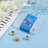 Unicraftale 6Pcs 3 Colors Stainless Steel Textured Beads STAS-UN0020-81-7