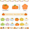SUNNYCLUE 120Pcs 6 Colors Opaque Resin Decoden Cabochons CRES-SC0002-95-2