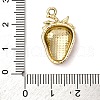 Strawberry Alloy Pendants PALLOY-S051-05G-3