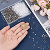 Beebeecraft 1600Pcs 2 Styles  304 Stainless Steel Flat Round Blank Peg Stud Earring Findings FIND-BBC0003-53B-3