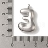 Non-Tarnish Ion Plating(IP) 304 Stainless Steel Pendants X-STAS-M017-08P-05-3