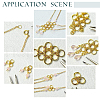 Beebeecraft 150Pcs 3 Styles 304 Stainless Steel Split Rings STAS-BBC0002-88-5
