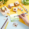   110Pcs 3 Style Unfinished Wood Cutouts WOOD-PH0002-25-3
