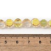 Electroplate Glass Beads Strands EGLA-L045-G-HP01-4