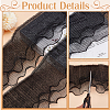   5M Three Layer Polyester Pleated Lace Ribbon OCOR-PH0004-06B-4