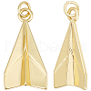 Beebeecraft 6Pcs Rack Plating Brass Pendants KK-BBC0012-57-1