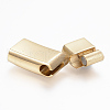304 Stainless Steel Magnetic Clasps with Glue-in Ends X-STAS-F130-09G-2