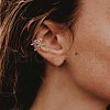 Anti-Tarnish 925 Sterling Silver Cuff Earrings JE1062B-6
