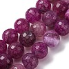 Natural Dragon Veins Agate(Dyed & Heated) Beads Strands G-K390-A10-01-2