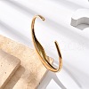 304 Stainless Steel Cuff Bangles for Women BJEW-B108-06G-3