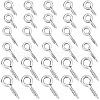Beebeecraft 600Pcs 3 Styles 304 Stainless Steel Screw Eye Pin Peg Bails STAS-BBC0005-13-1