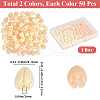 SOFPLATE 100Pcs 2 Colors Dyed Synthetic Coral Beads CORA-SP0001-02A-2