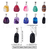 Natural Banded Agate/Striped Agate Pendants G-GA0001-03-2