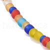 Round Transparent Frosted Glass Seed Beaded Necklaces NJEW-JN03362-05-2