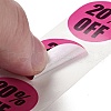 20% Off Discount Round Dot Roll Stickers DIY-D078-02-4