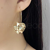 S925 Sterling Silver Heart Hoop Earrings WG5989-5