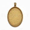 Alloy Pendant Cabochon Settings PALLOY-A15657-AG-1