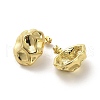 Honeycomb Rack Plating Brass Stud Earrings EJEW-M240-04G-2