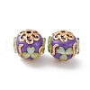 Handmade Resin Indonesia Round Beads IPDL-P005-15KCG-01-1