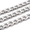 Tarnish Resistant 304 Stainless Steel Cuban Link Chain STAS-B019-01P-1
