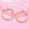 Ion Plating(IP) 304 Stainless Steel Hoop Earrings EJEW-N0016-11G-C-3