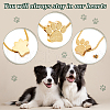 Paw Print Urn Ashes Necklace NJEW-WH0024-01G-3