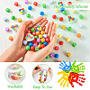 54Pcs 12 Style Food Grade Eco-Friendly Silicone Focal Beads SIL-TA0001-66-5