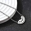 Funny 201 Stainless Steel  Watermelon Link Bracelets BJEW-B128-01P-2