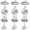 SUNNYCLUE 56Pcs 4 Styles Tibetan Style Alloy Pendants PALLOY-SC0004-35-1