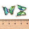 Brass Pave Faceted Glass Connector Charms FIND-Z020-03S-3