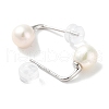 Natural Pearl Stud Earrings for Women EJEW-C083-03P-2